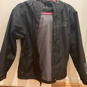 Helly Hansen women’s black rain jacket